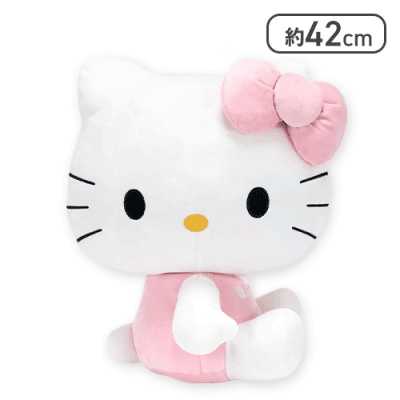 ハローキティ スーパーラージぬいぐるみ 平成ピンク