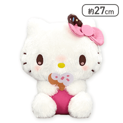 【ハローキティ】mikko×Sanrio characters ドーナツデザインBIGぬいぐるみ1