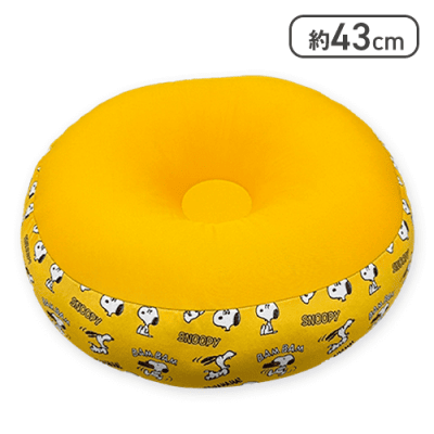 【イエロー】スヌーピー カウチクッション３