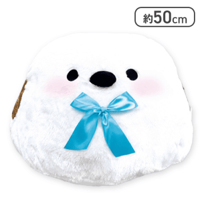 【蝶ネクタイ】シマエナガBIGドームぬいぐるみ4