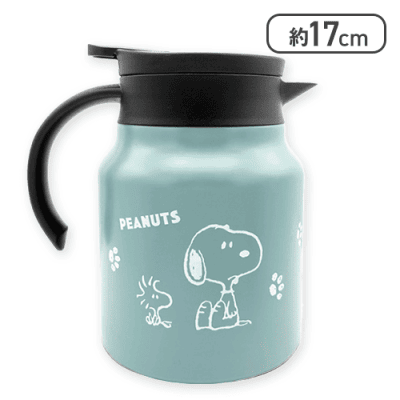 【アイスグリーン】スヌーピー 卓上ステンレスポット3
