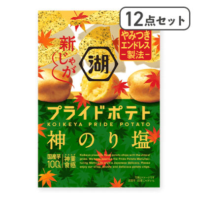 【12点セット】プライドポテト 神のり塩※賞味期限:2026/03/31