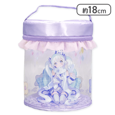 【パープル】初音ミク クリアバニティポーチ SNOW MIKU〜雪ミク スカイタウンver.〜