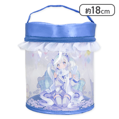 【ブルー】初音ミク クリアバニティポーチ SNOW MIKU〜雪ミク スカイタウンver.〜