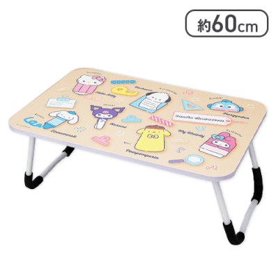 サンリオキャラクターズ かわいい文房具たち折りたたみテーブル