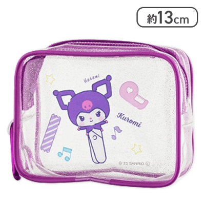 【クロミ】サンリオキャラクターズ かわいい文房具たちクリアポーチ