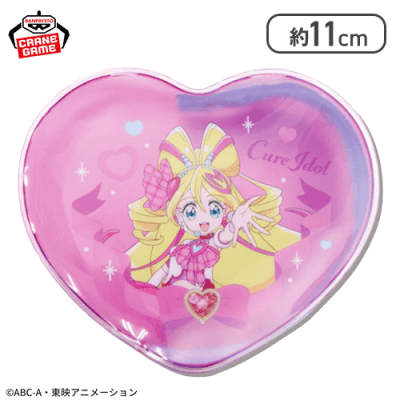 【キュアアイドル】キミとアイドルプリキュア♪ ハート型クリアポーチ