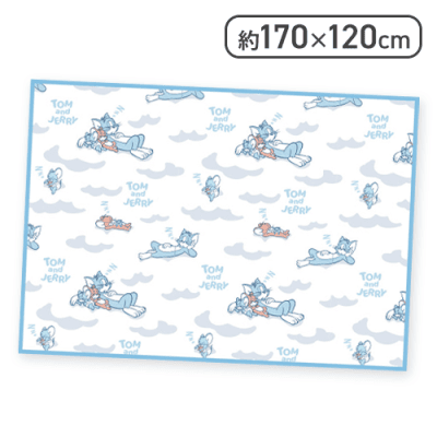 【総柄】トムとジェリー ふんわりブランケット
