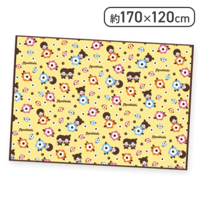 【総柄】モンチッチ ふんわりブランケット