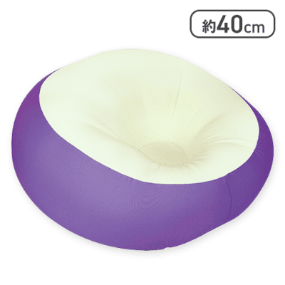 【ラベンダー】KELLYラウンドクッション７