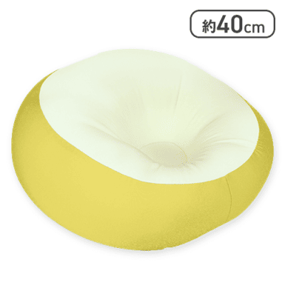 【イエロー】KELLYラウンドクッション７