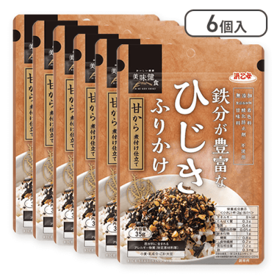 【6点セット】鉄分が豊富なひじきふりかけ※賞味期限:2026/07/07