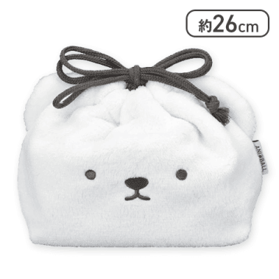 【シロクマ】アニボール　保冷ランチ巾着