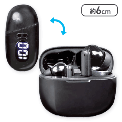 【ブラック】ノイズキャンセリング TWSイヤホン Calm