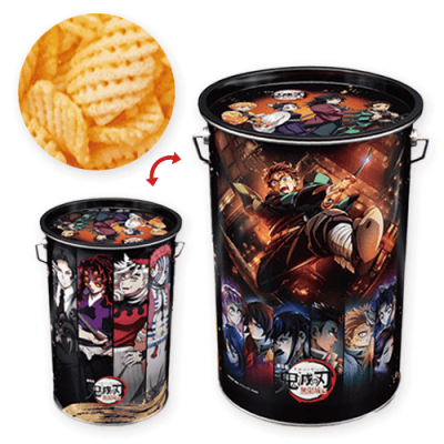 劇場版「鬼滅の刃」無限城編 鬼オンスナックBIG缶※賞味期限:2026/03/09