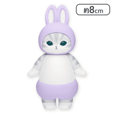 【パープル】mofusand うさにゃんフィギュア2