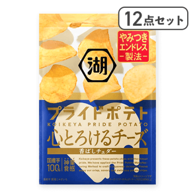 【12点セット】湖池屋プライドポテト 心とろけるチーズ※賞味期限:2026/04/30