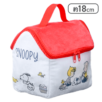 【ランドリー】SNOOPY　プラチナムザッカドッグハウス型ポーチ