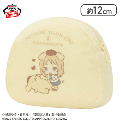 【多軌×ポムポムプリン】夏目友人帳×サンリオキャラクターズ ふわふわポーチvol.2