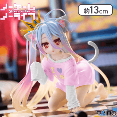 ノーゲーム・ノーライフ　Desktop Cute フィギュア　白〜猫耳シャツver.〜Renewal