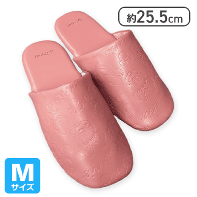 【ミニー(M)】ディズニーレザールームシューズ