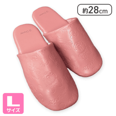 【ミニー(L)】ディズニーレザールームシューズ