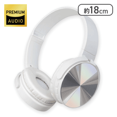 【ホワイト】EDGE SOUND ワイヤレスヘッドフォン 4