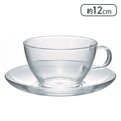 耐熱ティーカップ&ソーサー