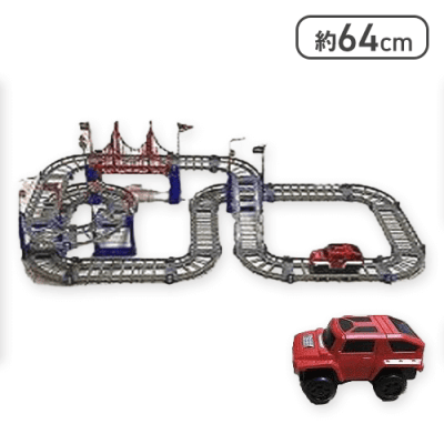 【グレー】電動式アトラクションレールカー