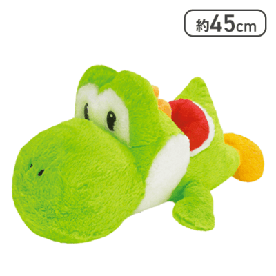 【みどり】スーパーマリオ 特大サイズ クタッとぬいぐるみ ヨッシー