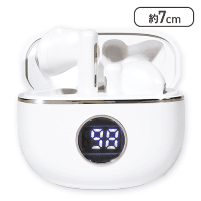 【ホワイト】完全ワイヤレスイヤホンRevolution15