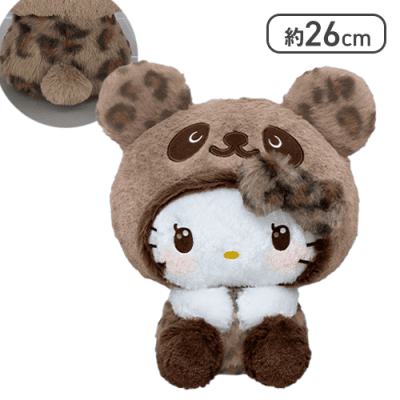 ブラウン】パンダ ハローキティ ギャルパンダ♡BIGぬいぐるみ