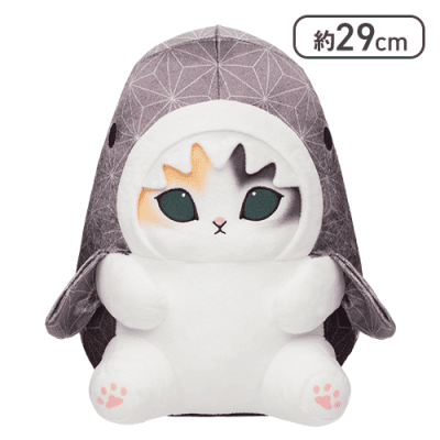 薄墨】mofusandサメにゃん〜和〜BIGぬいぐるみ | オンラインクレーン