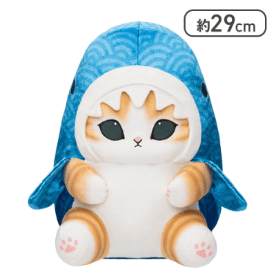 【青藍】mofusandサメにゃん〜和〜BIGぬいぐるみ