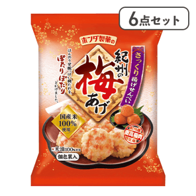 【6点セット】紀州の梅あげ※賞味期限:2026/05/04