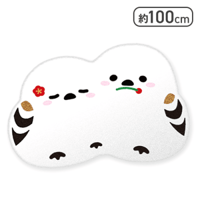 シマエナガダイカットBIGフロアマット3