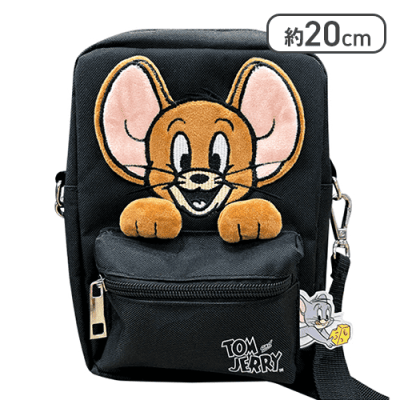 【ジェリー】トム＆ジェリー　立体アップリケポシェット