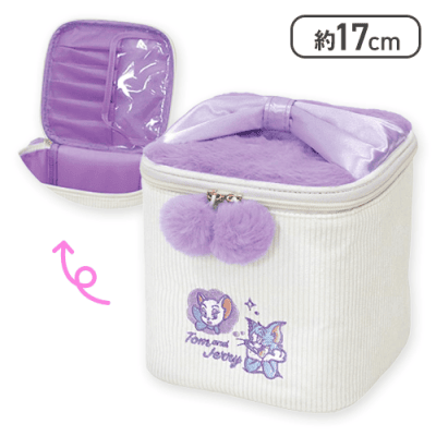 【パールホワイト】トムとジェリー バニティバッグウィンターVer.4 
