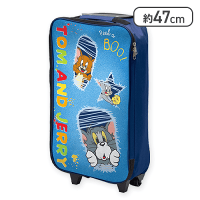 【ブルー】トムとジェリー ソフトキャリーケース