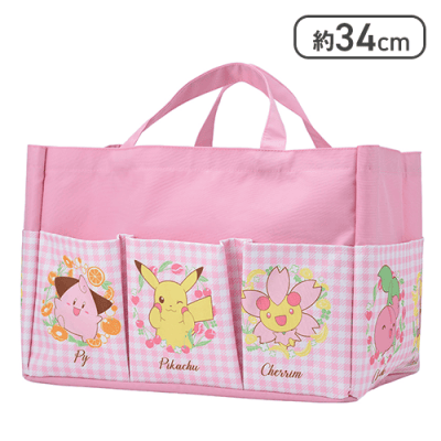ピンク】ポケットモンスター プラチナムザッカポケット付収納バッグ