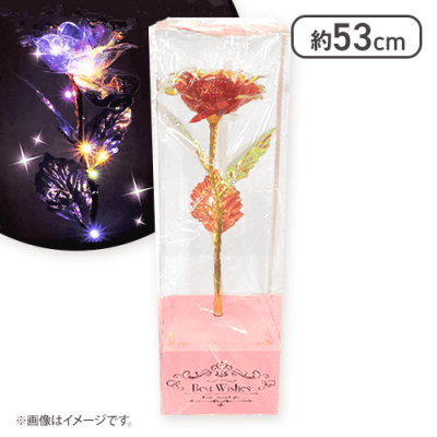 【レッド】イルミネーションローズフラワーライト