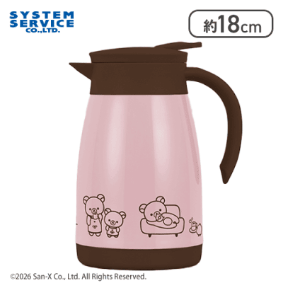 【ピンク】リラックマ BASIC RILAKKUMA 真空ステンレスポット