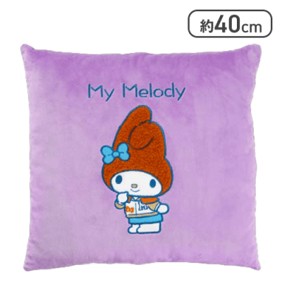 【マイメロディ】サンリオキャラクターズ グレイッシュハングアウトもこっとクッション1