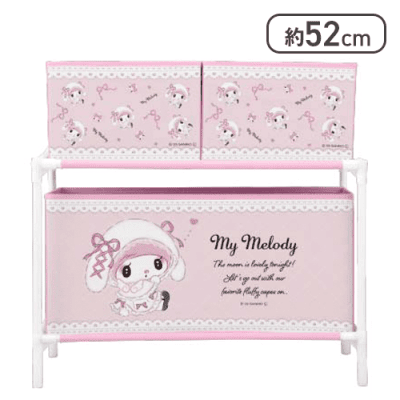 【マイメロディ】マイメロディ♡クロミ 月夜のメロクロ3ボックス付き収納ケース