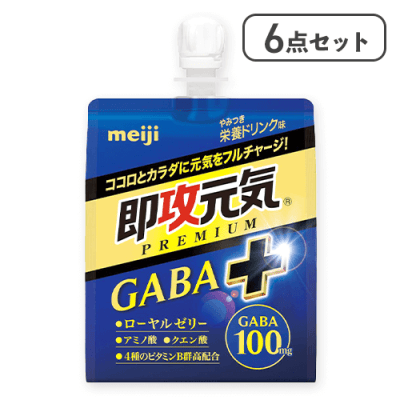 【6点セット】即攻元気ゼリー GABA＋ やみつき栄養ドリンク味※賞味期限:2026/10/31