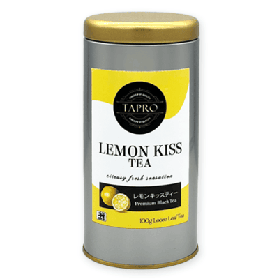 レモンキッスティーの茶葉の缶　※賞味期限:2026/12/15