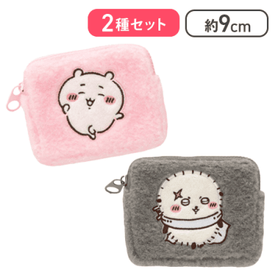 【ちいかわ＆ラッコ】ちいかわふわふわミニポーチ
