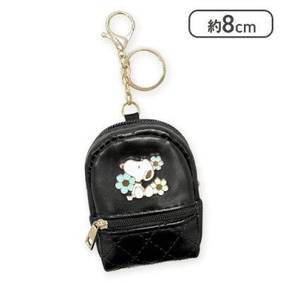 【ブラック】スヌーピー　PUミニポーチKC