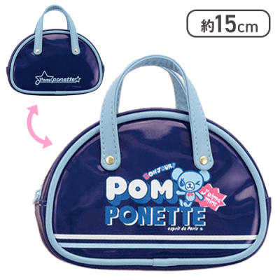 ミントくん】ナルミヤキャラクターズ エナメルボストン風ポーチ