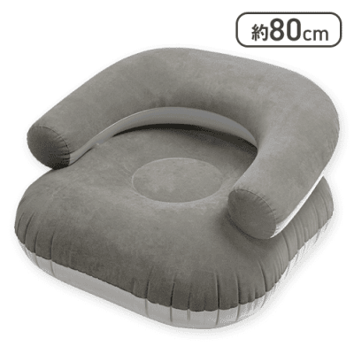 【グレー】ラグジュアリー エアーソファー 3